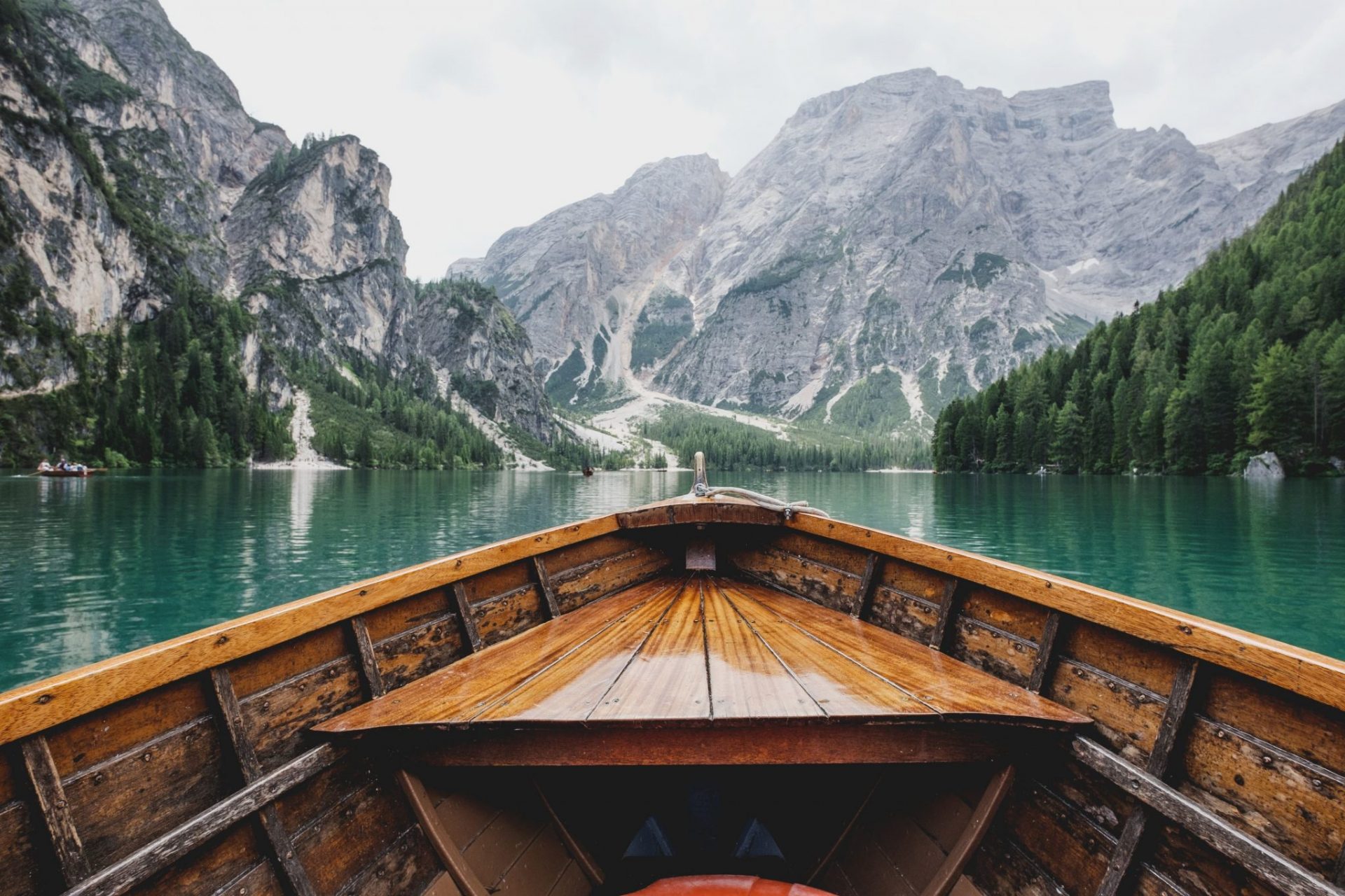 Mountains and river