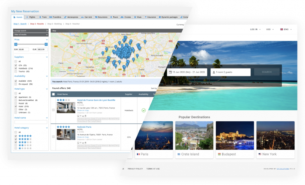 tour operator booking software