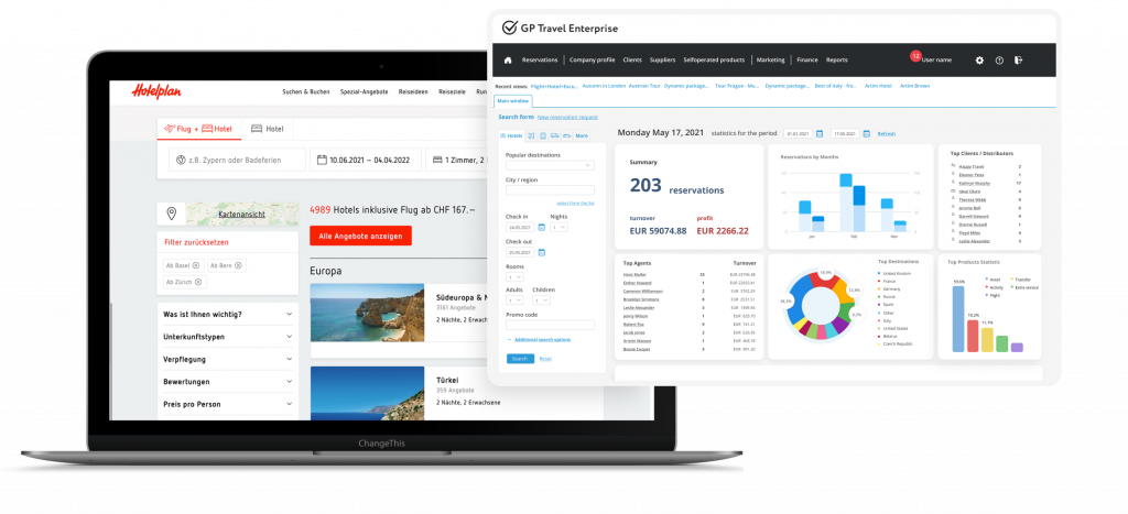 online travel agency system OTA portal