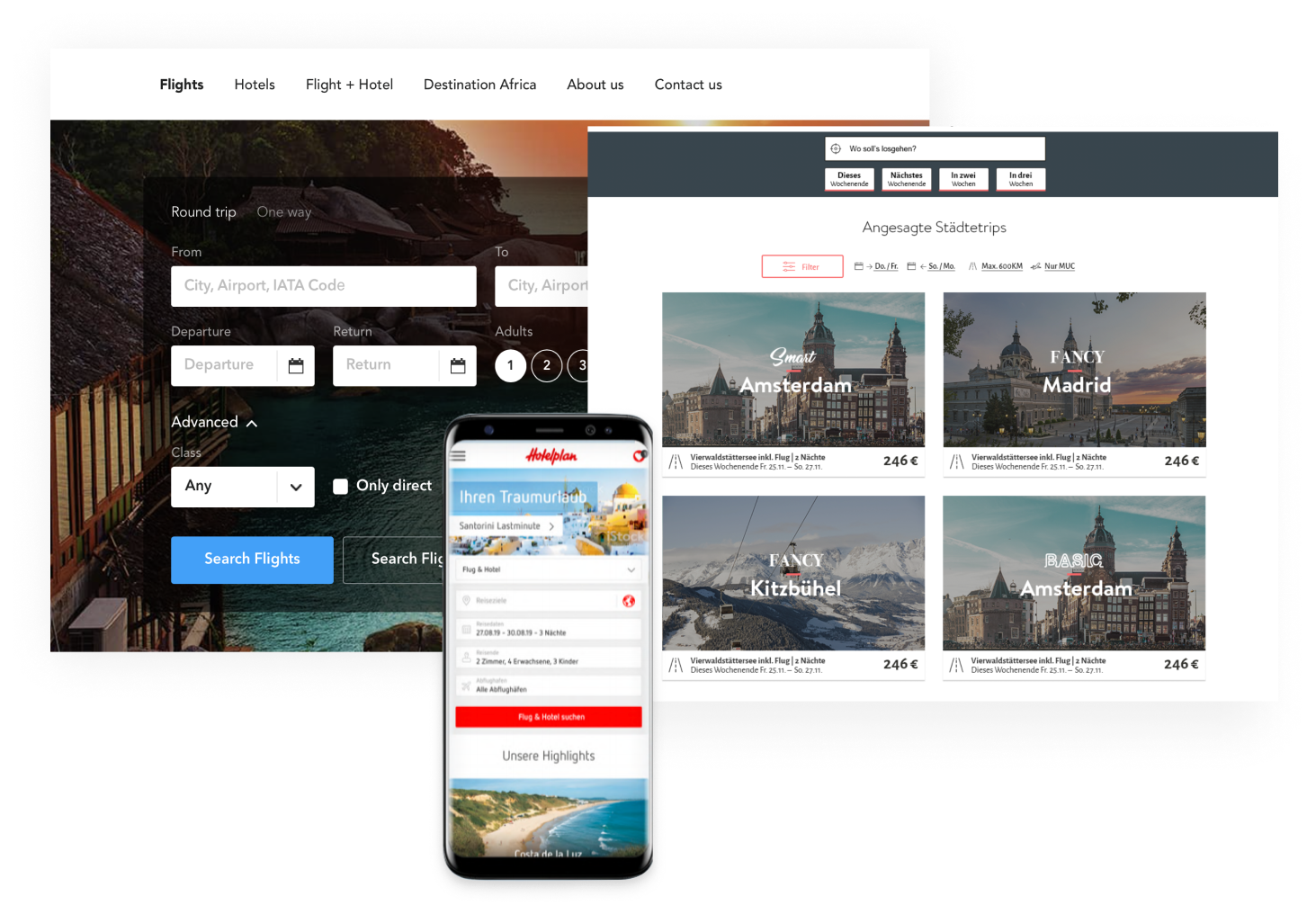 Travel agency booking portal