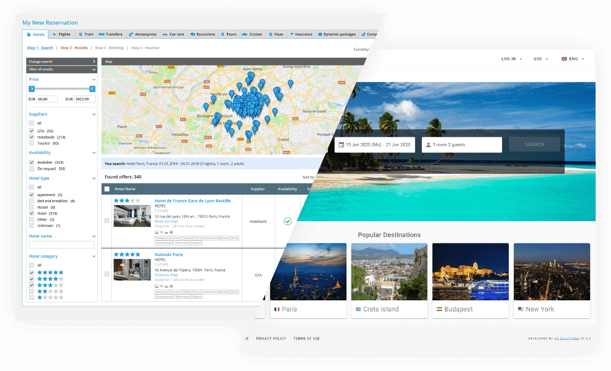 tour operator booking system