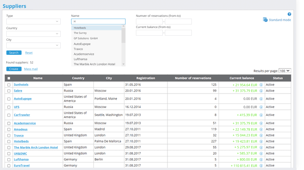 tour operator booking system