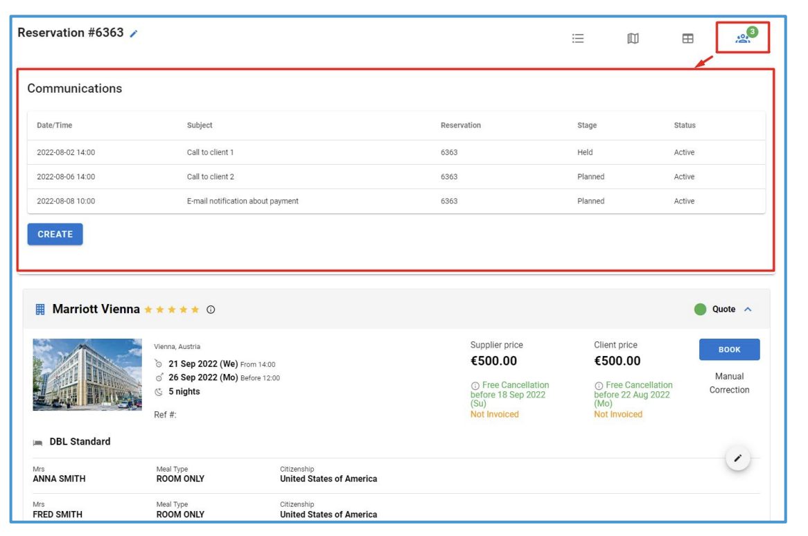 Communications Tab | GPTE