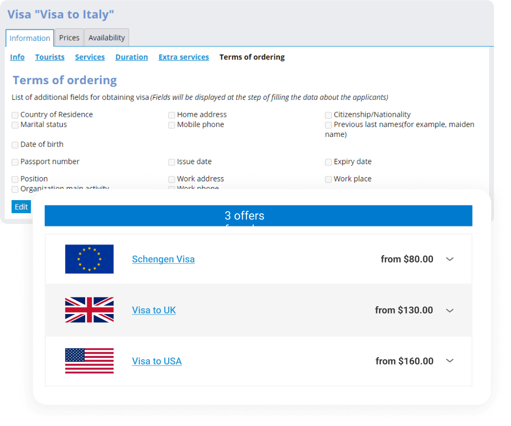 Visa-Interface