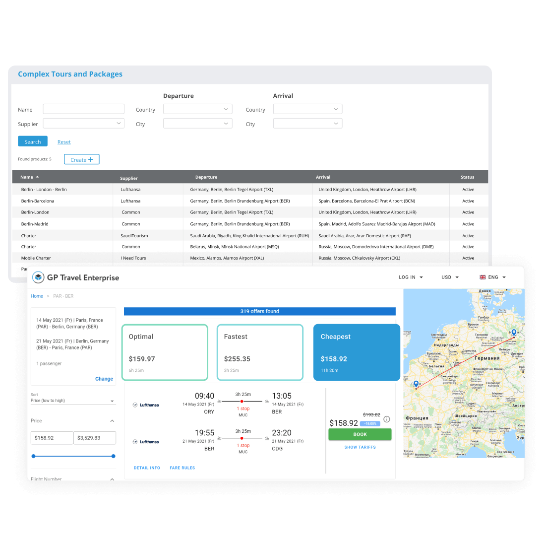 Tour booking system by GP Solutions