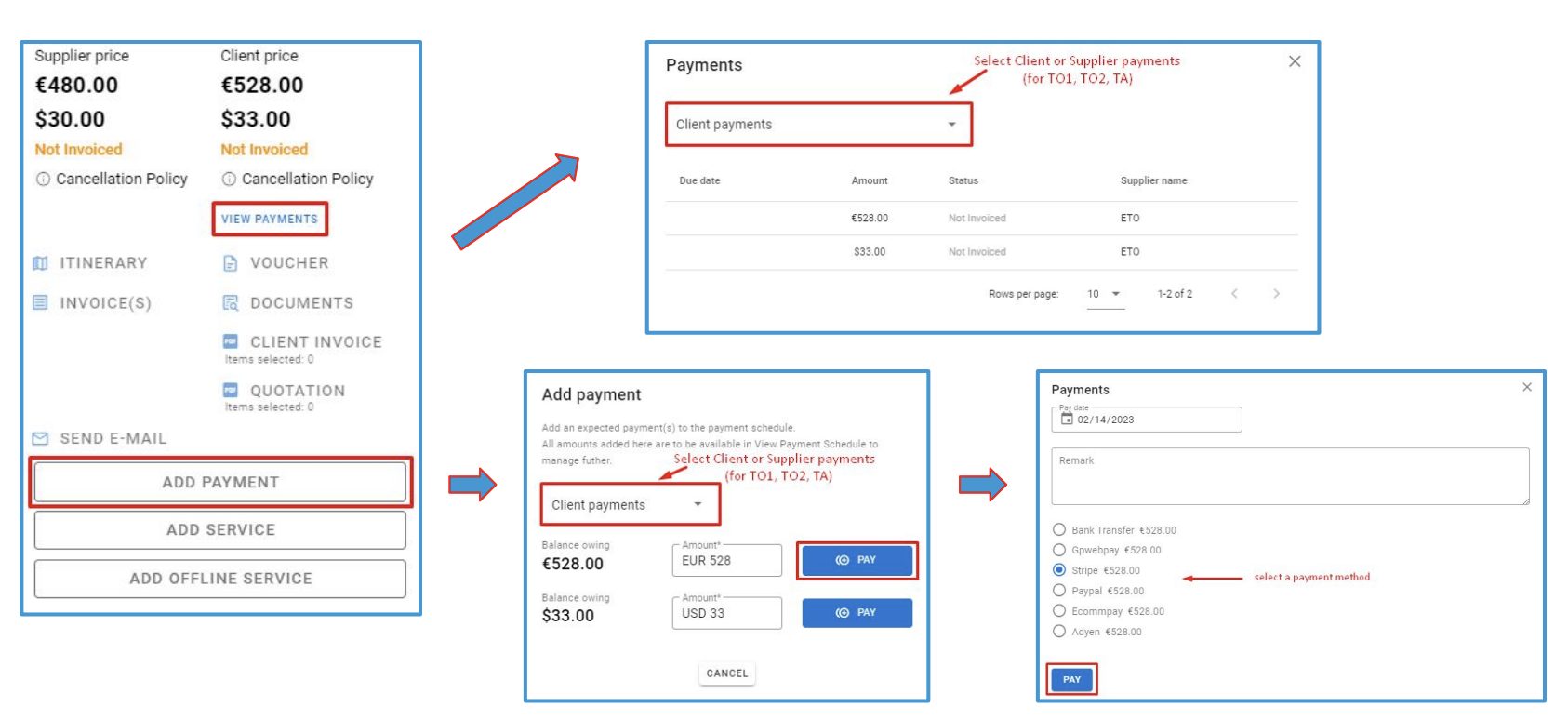 Select Agent functionality