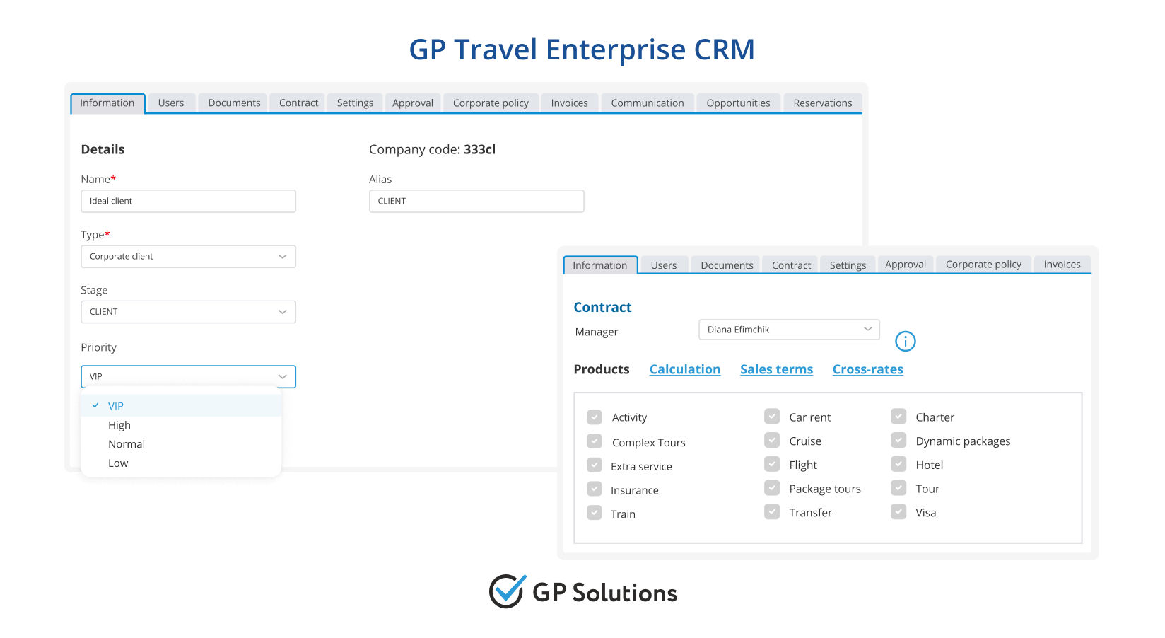Contract Details | GP Travel Enterprise CRM