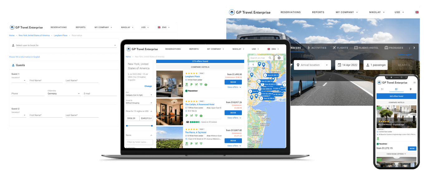 GP Travel Enterprise Interface | GP Solutions