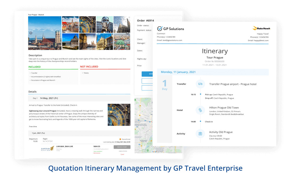Quotation Itinerary Management by GP Travel Enterprise