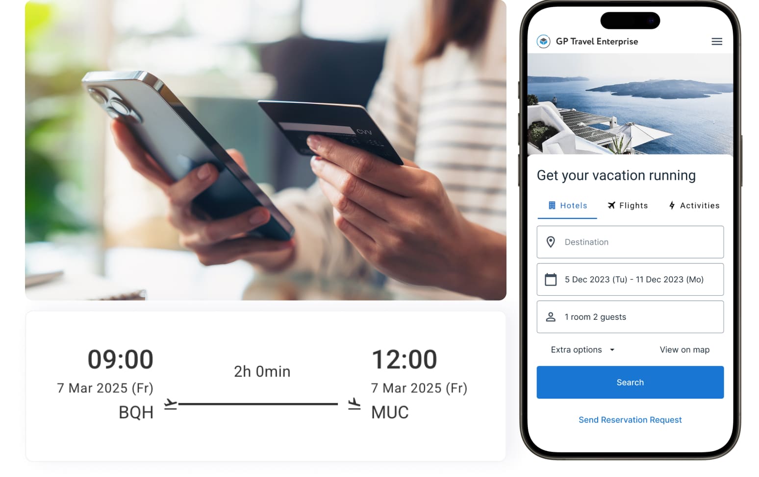 Mobile booking app