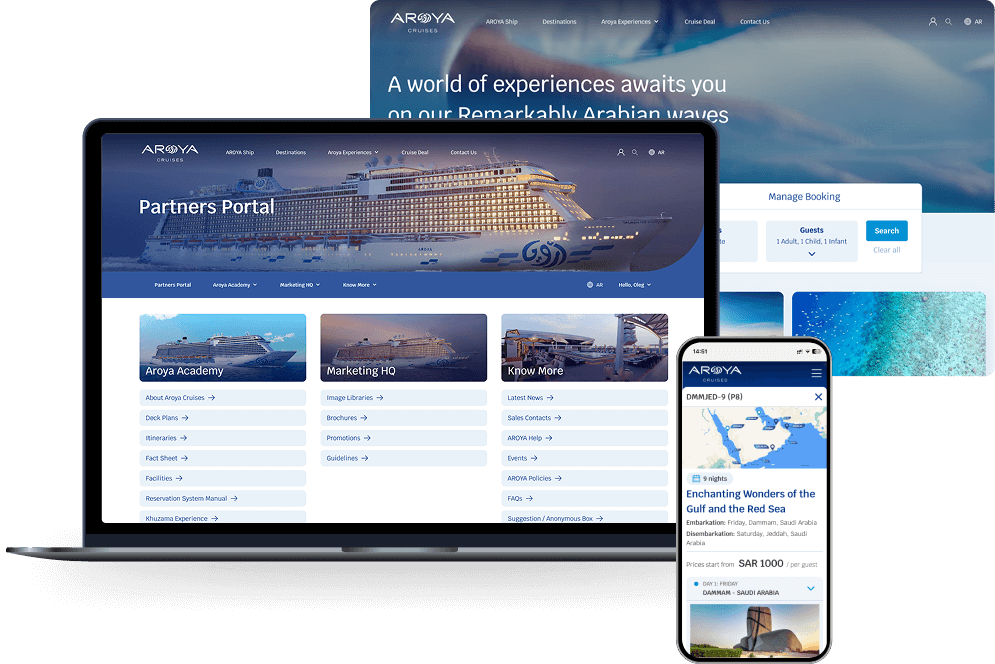 maßgeschneiderte Kreuzfahrt-Buchungssoftware