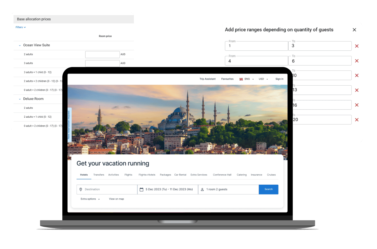 Home page of GP Travel Enterprise